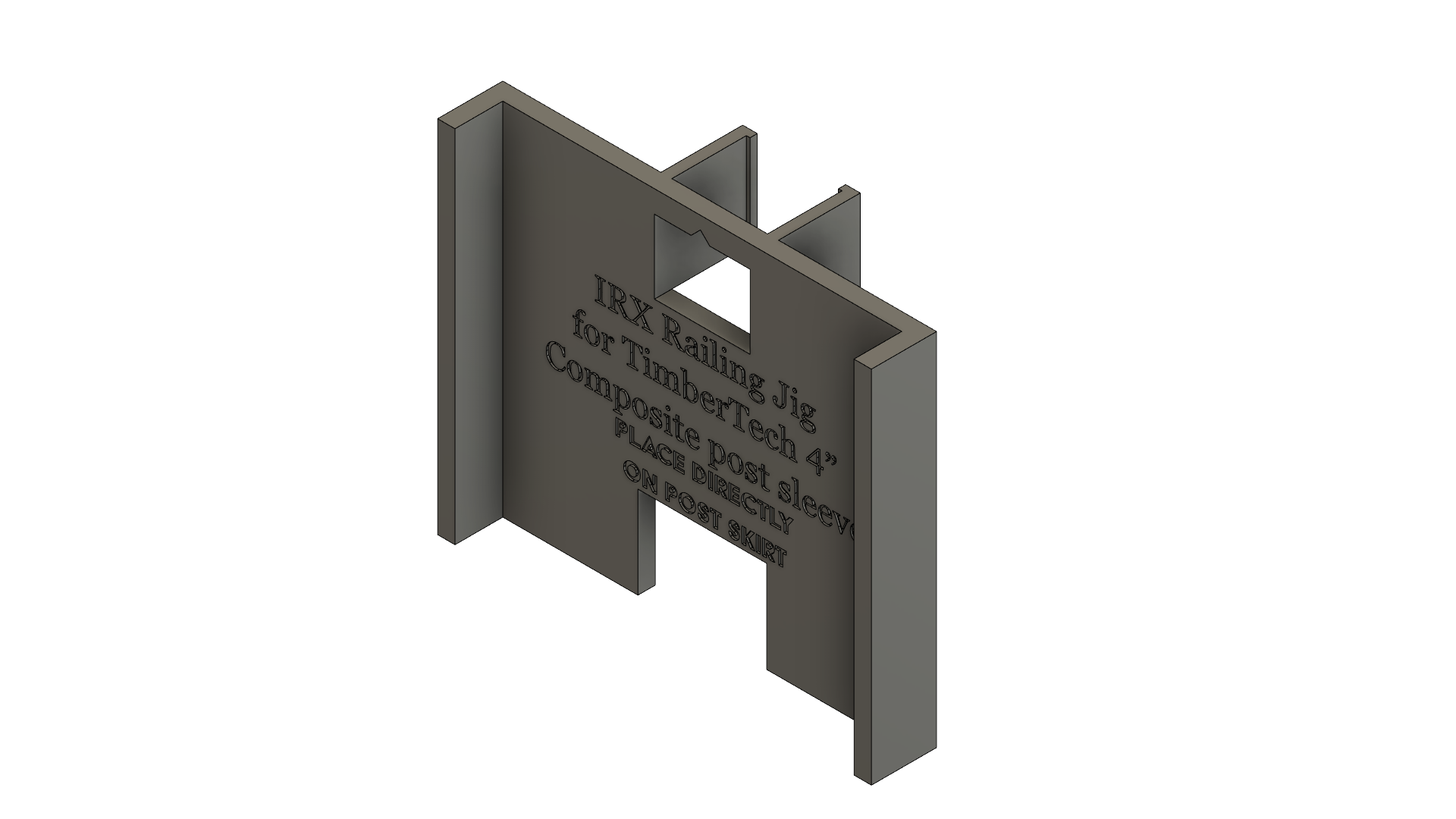 12X - Jig for Azek 4" posts & Impressions Rail Express Rails - FILES