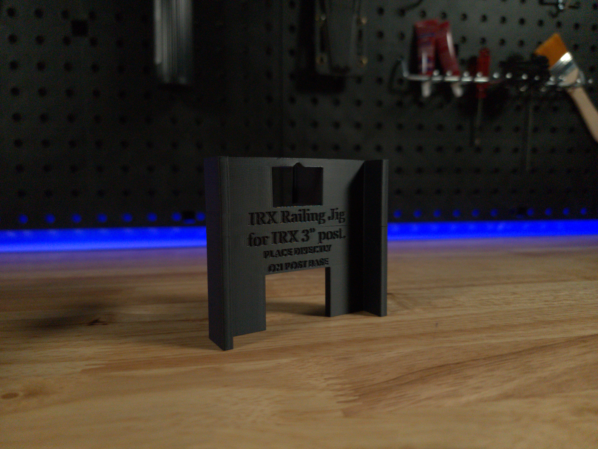 825 - (Straight) Jig for 3" posts & TimberTech IRX/Harmony Railings