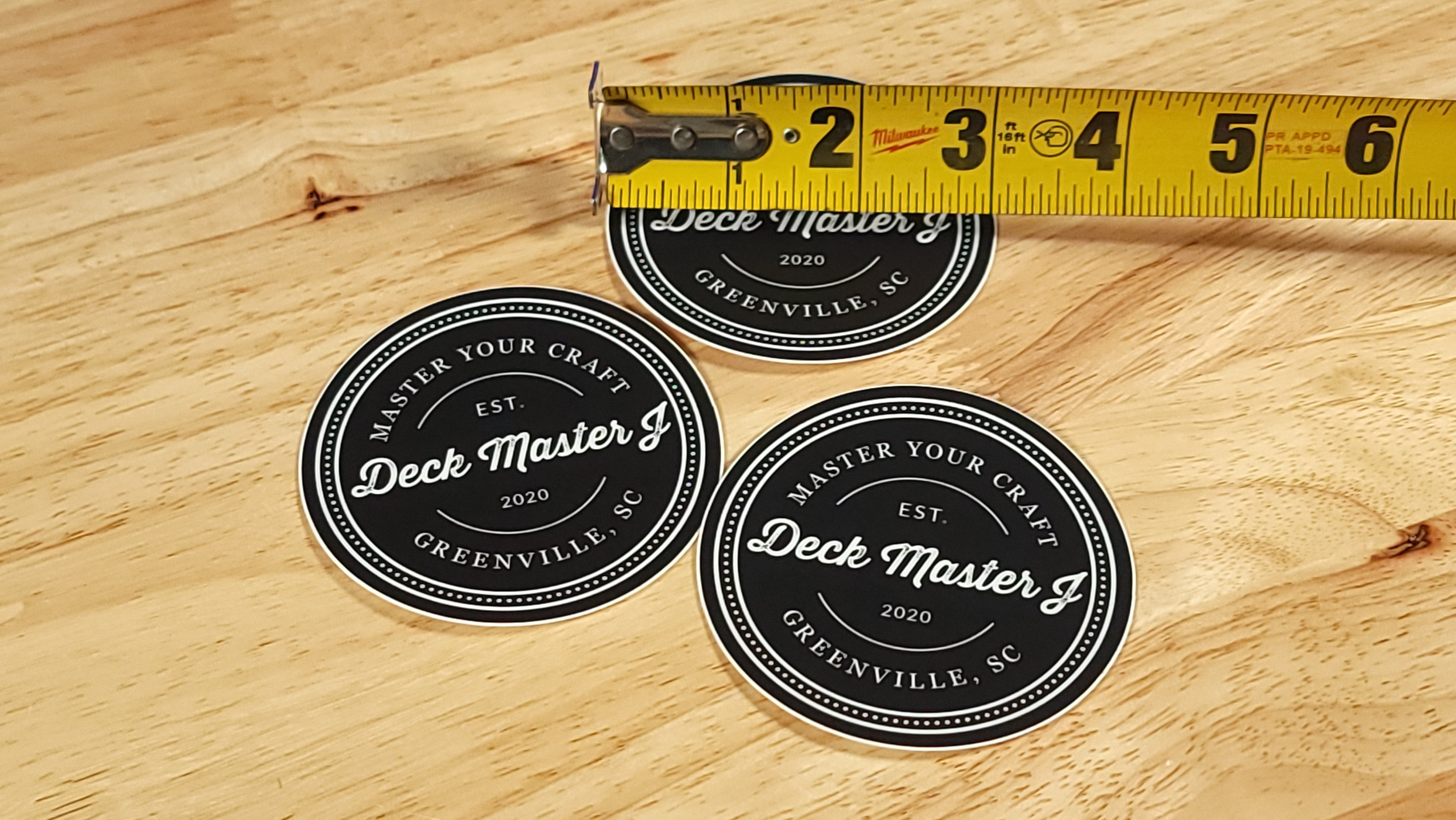 3" Circle "Master Your Craft" Sticker