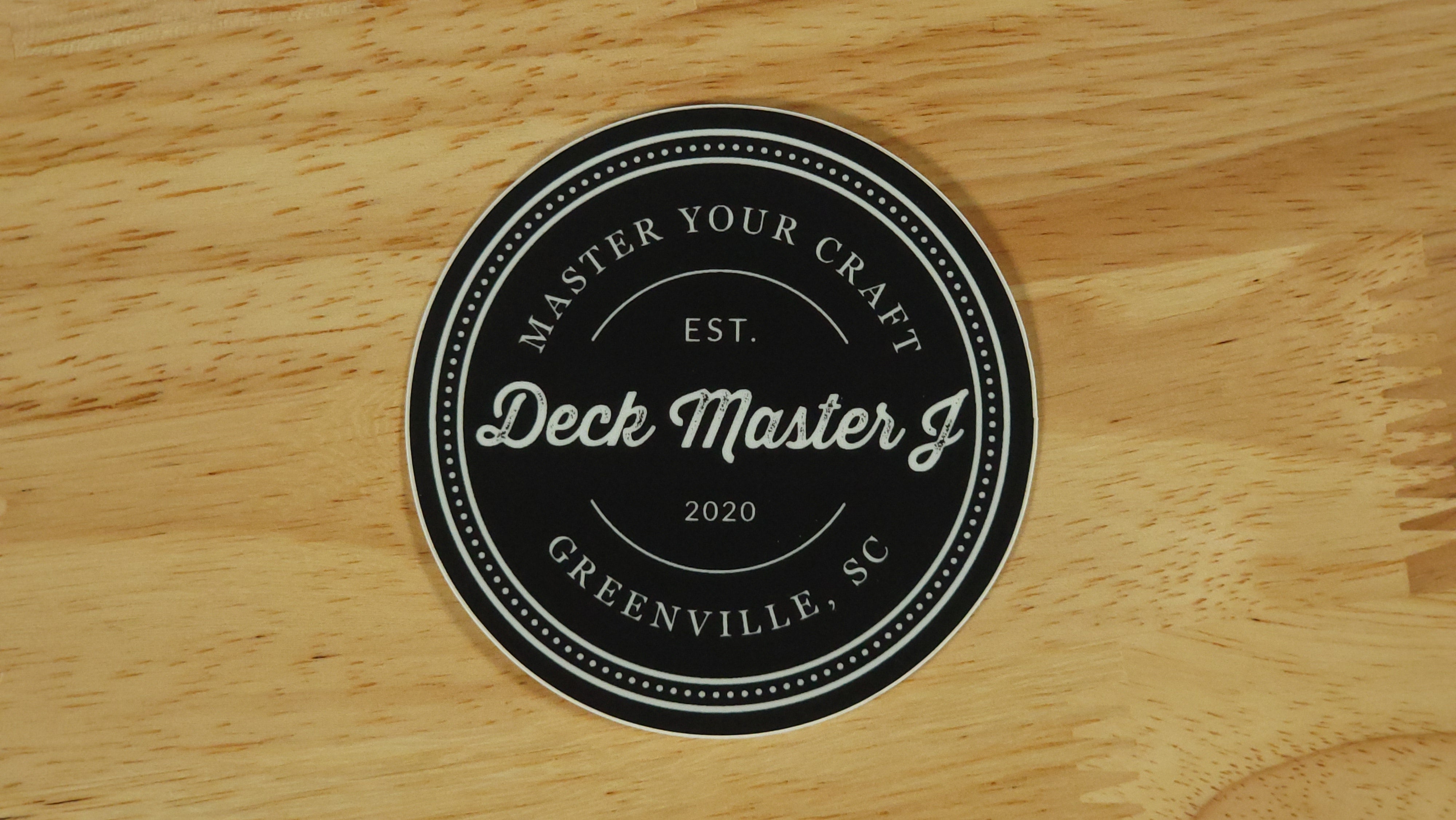 3" Circle "Master Your Craft" Sticker
