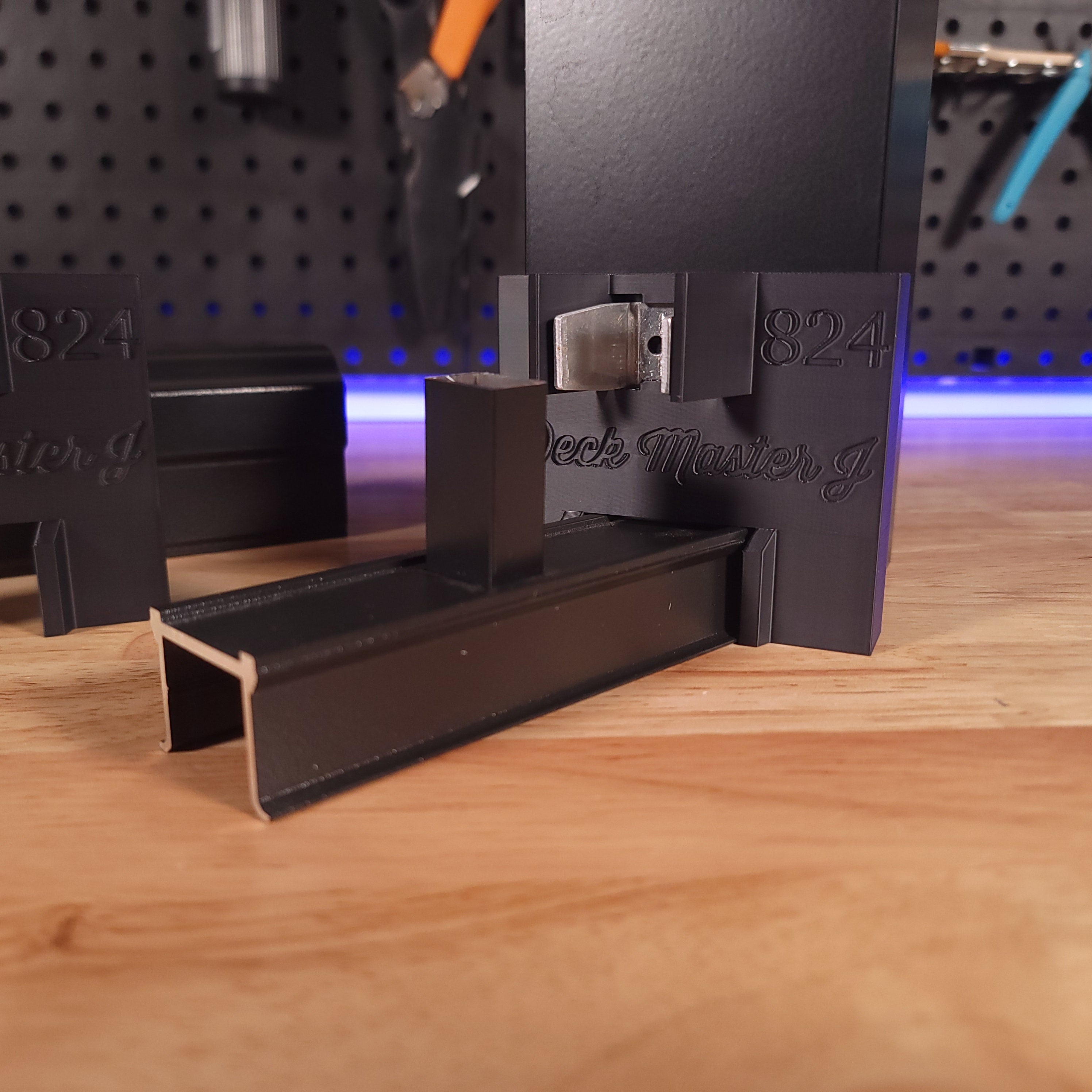 824 (skewed left) - Jigs for 3" posts & TimberTech IRX/Harmony Railings