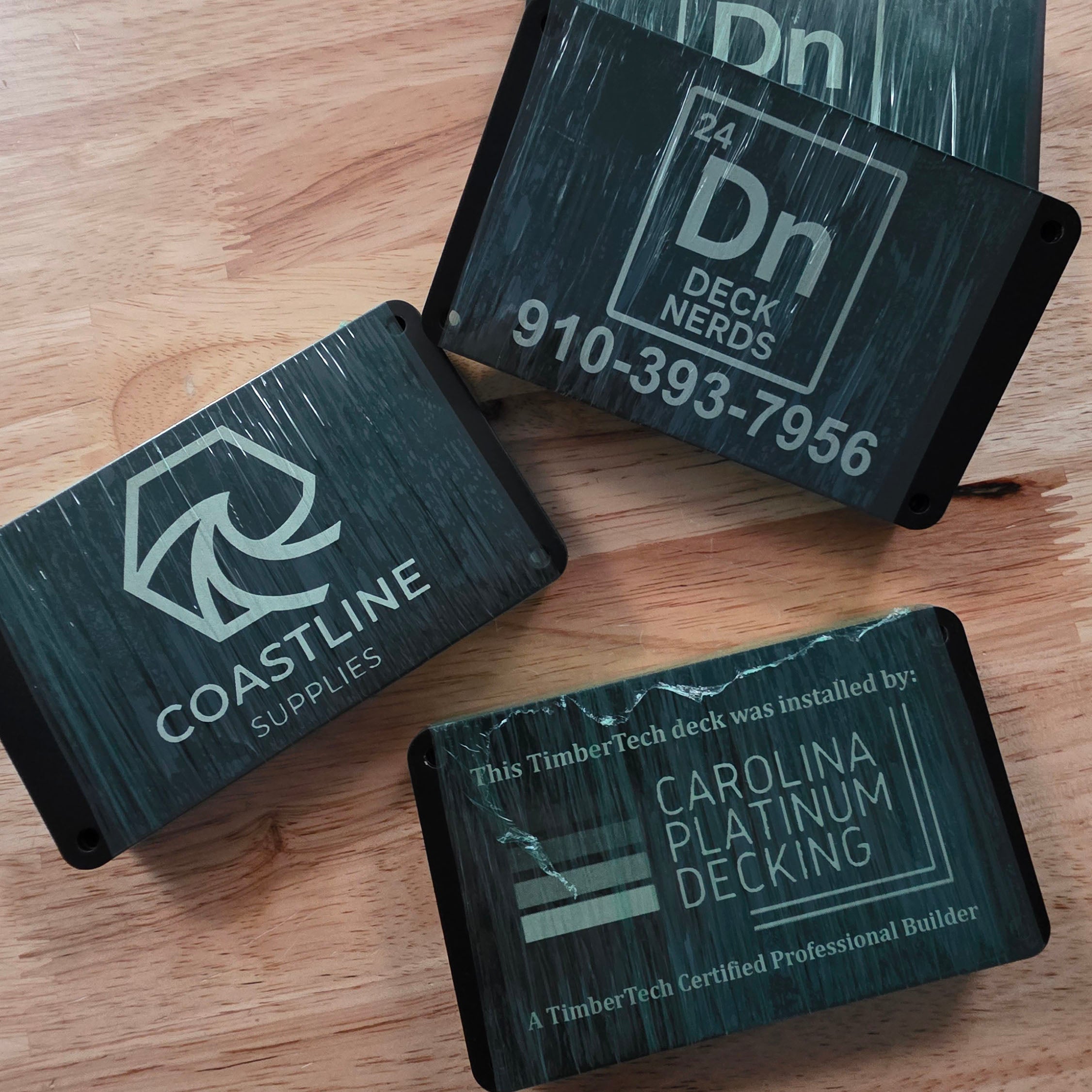 Customized Deck Signature Plates